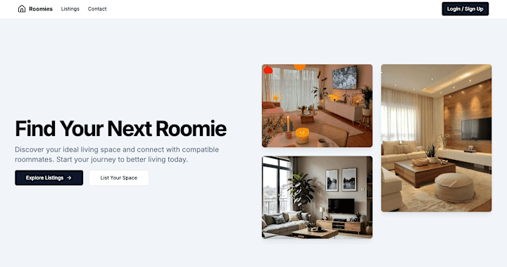 Cover image for Web Application - Get Roomies