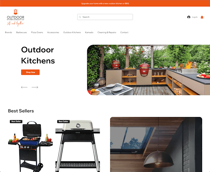 Cover image for E-Commerce Design - Outdoor Kitchens & BBQs by G.K.