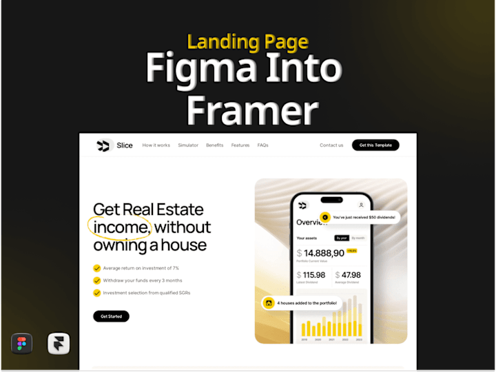 Cover image for  Figma to Framer Landing Page💻