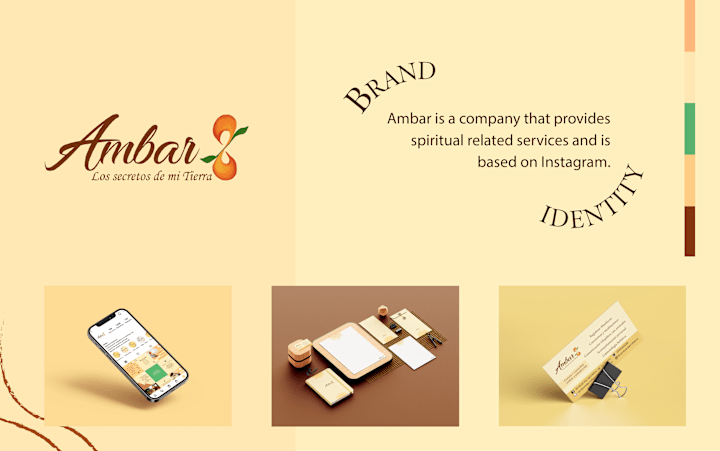 Cover image for Brand identity and Social media content for "Ambar"