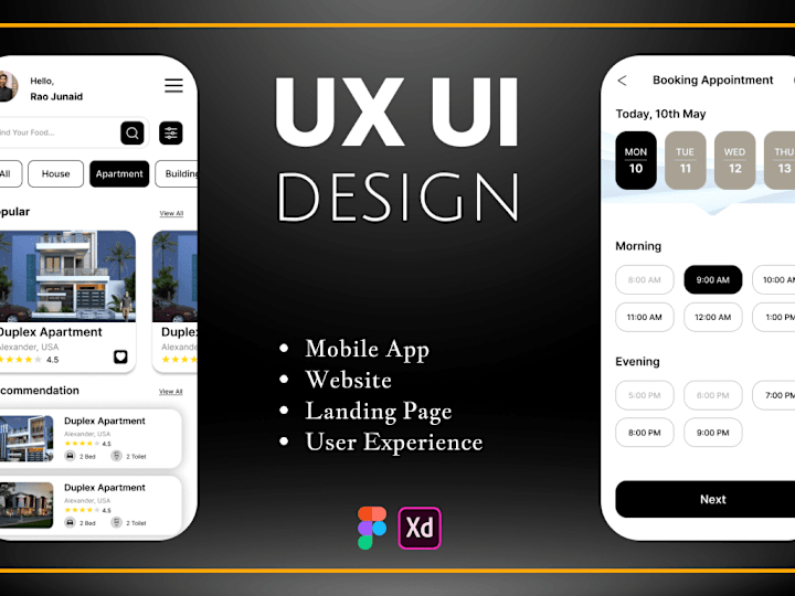 Cover image for I will design unique mobile app or website ui ux in figma