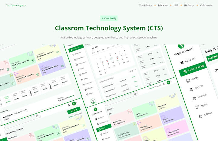 Cover image for CTS | A Learning Management system on Behance