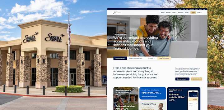 Cover image for Sierra Central Credit Union | Website Content, Design & Dev