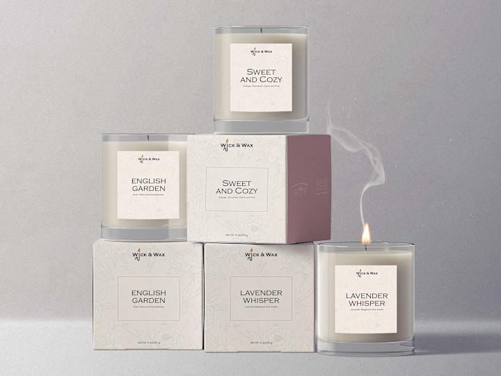 Cover image for Wick & Wax - candle packaging