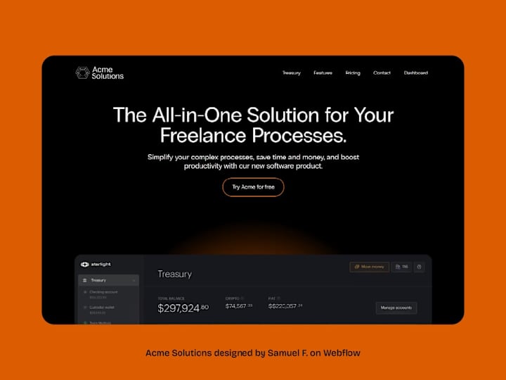 Cover image for Acme Solutions – All-in-One Freelancer Workflow Site