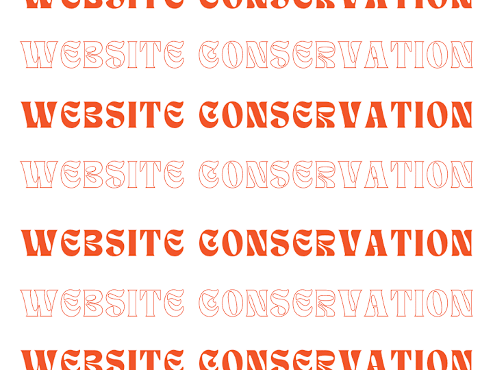 Cover image for Website Conservation