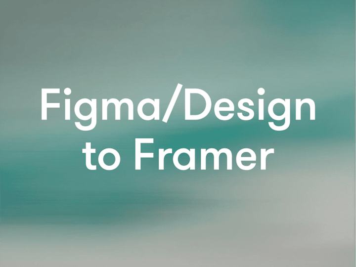 Cover image for Landing page form Figma to Framer