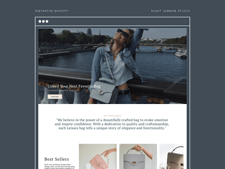 Cover image for Shopify Handbag Store | InstantHQ Demo