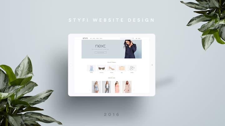 Cover image for STYFI Landing Page UI Design