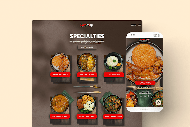 Cover image for Interactive Restaurant Website