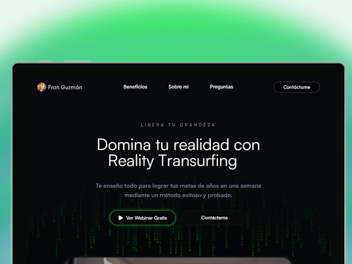 Cover image for Reality Transurfing - Lading page 