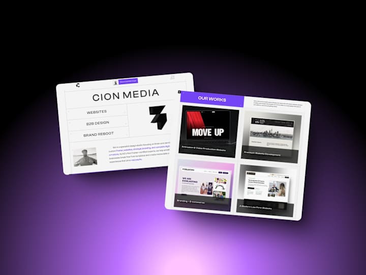 Cover image for Cion Media: Custom Framer Website Development