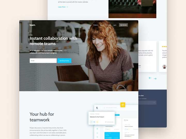 Cover image for Team Collaboration Platform Website