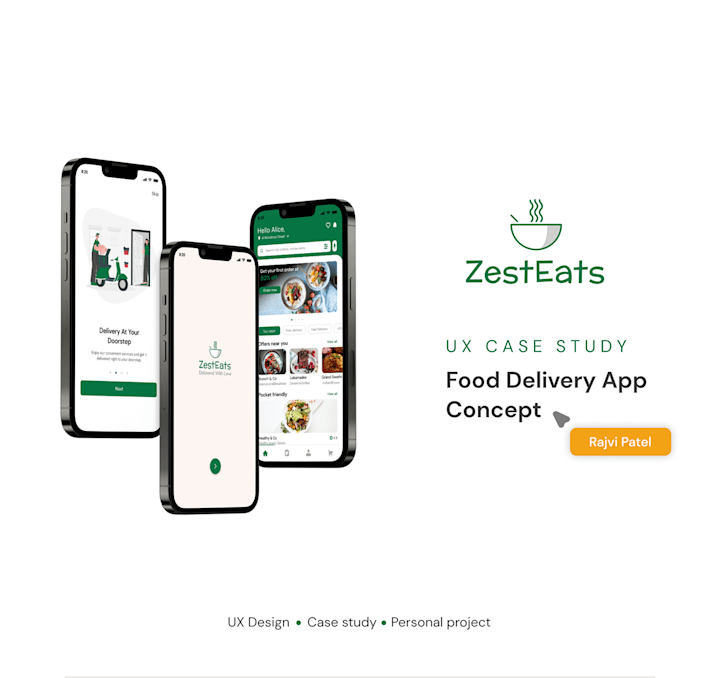 Cover image for Food Delivery App UX Case Study on Behance