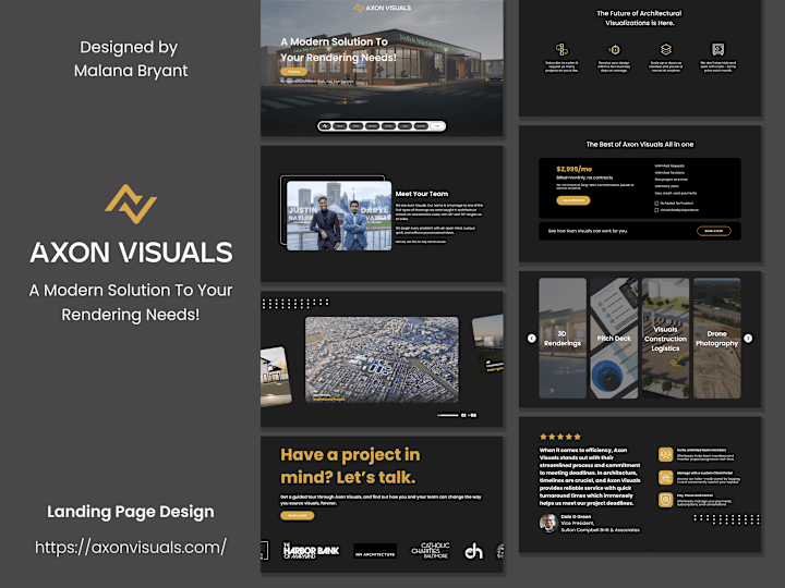 Cover image for Axon Visuals Final Landing Page Design