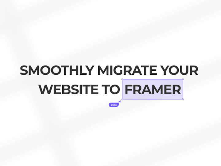Cover image for Framer migration