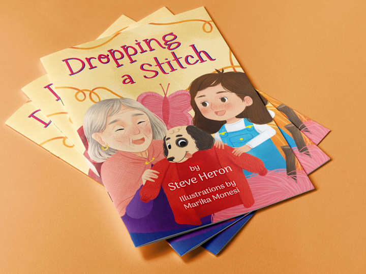 Cover image for Dropping a Stitch - Picture book