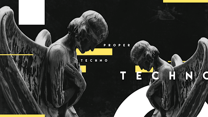 Cover image for PROPER TECHNO | Social media content, Artwork design