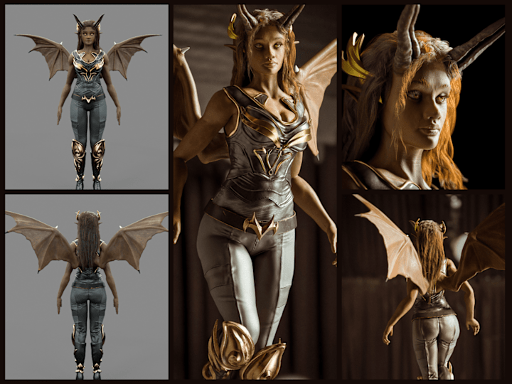 Cover image for Demoness 3D Character