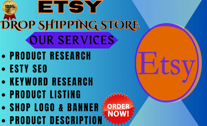 Cover image for Etsy Dropshipping Store Setup for Unique Product Sales