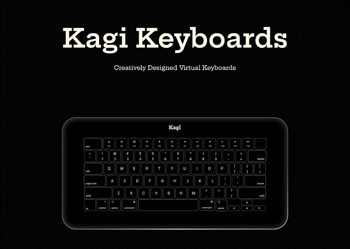 Cover image for Kagi Virtual Keyboards Design and Animation