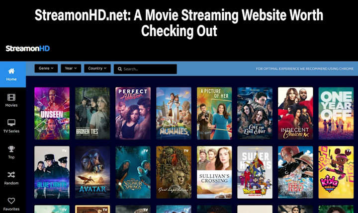 Cover image for StreamonHD.net: A Movie Streaming
Website Worth Checking Out