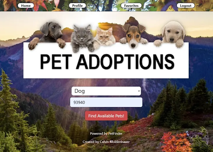 Cover image for Pet Adoptions