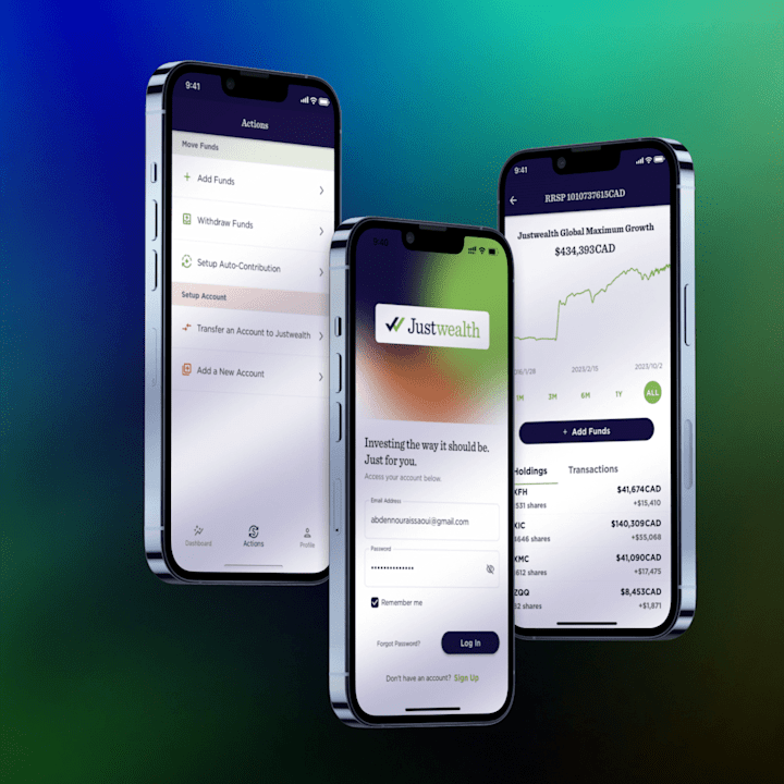 Cover image for Fintech Mobile App Design: Justwealth 