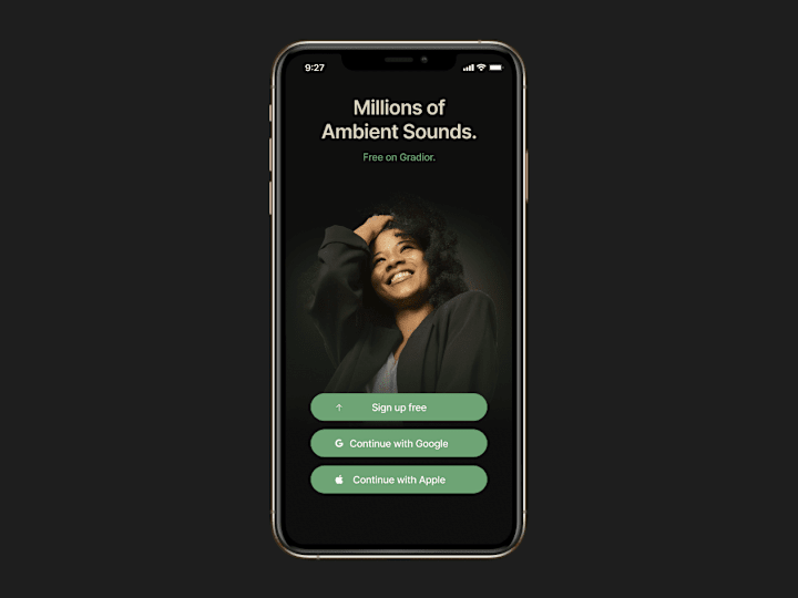 Cover image for Gradior Ambient Sound & Mental Well-Being App