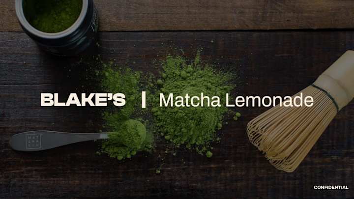 Cover image for Blake's Matcha Lemonade Pitch Deck