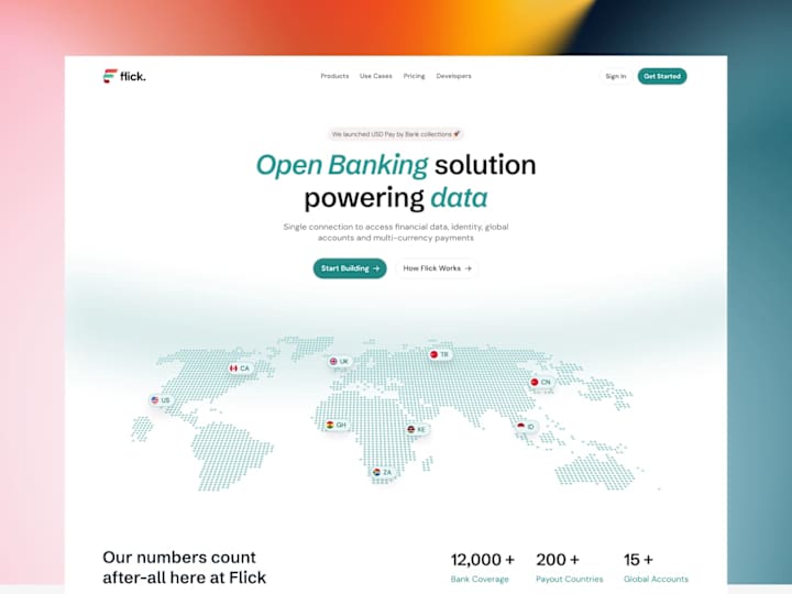 Cover image for  Flick – Landing Page Redesign