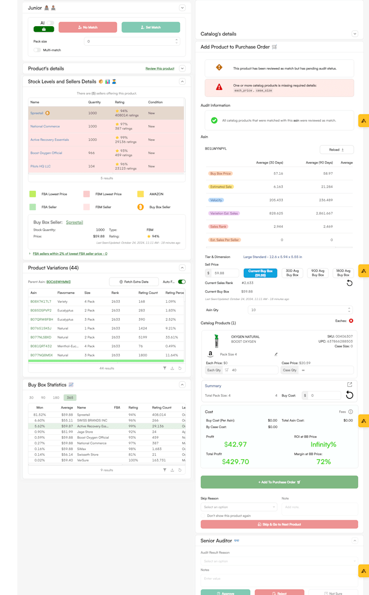 Cover image for Senior Product Search and Catalog Audit System