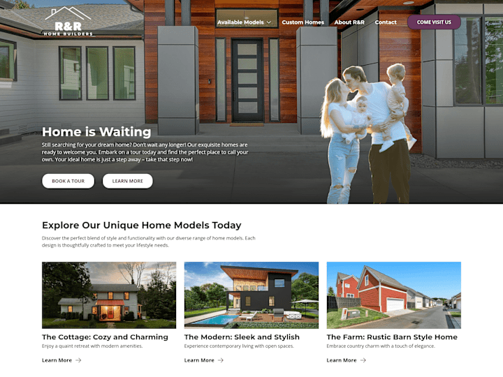 Cover image for A unique WordPress website for a custom home builder