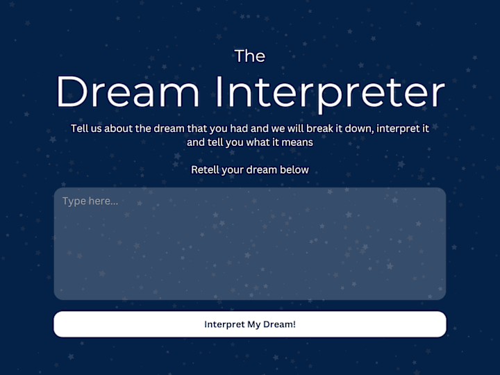 Cover image for Dream Interpreter