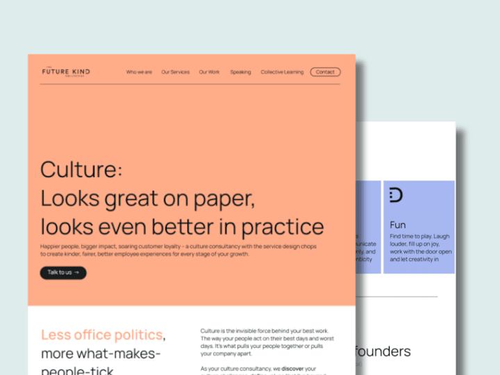 Cover image for Custom Squarespace Website for a Culture Design Consultancy