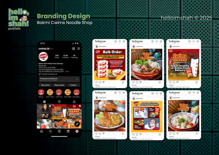 Cover image for Social Media Design for Noodle Restaurant