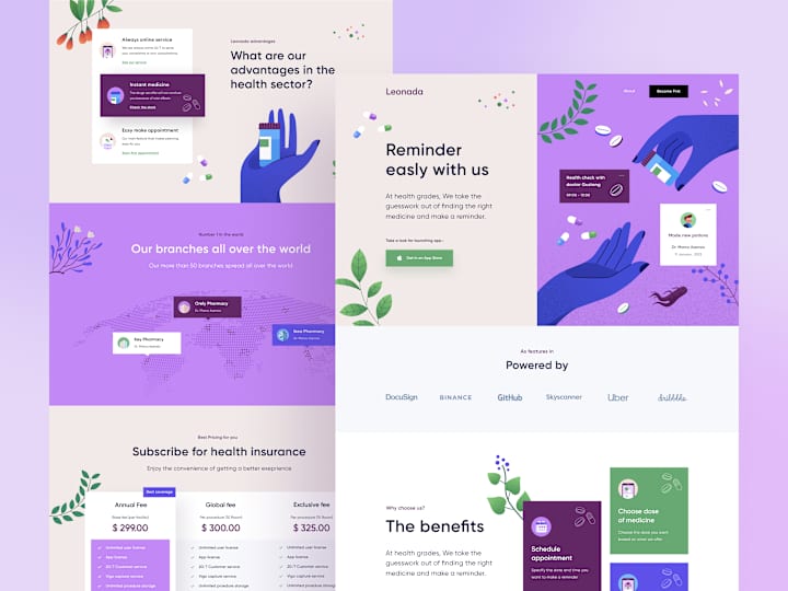Cover image for Medicine Reminder Landing Page 💊