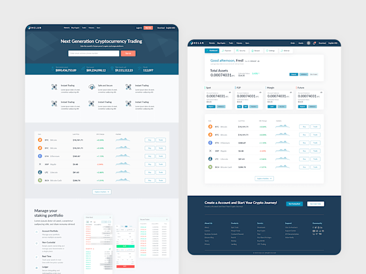 Cover image for Cryptocurrency Exchange Dashboard