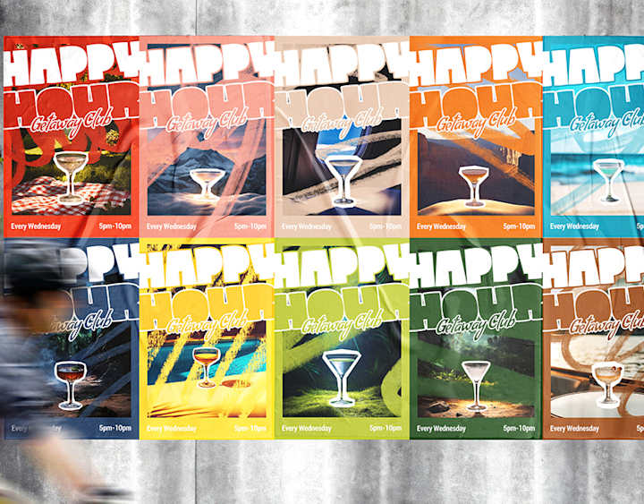 Cover image for Happy Hour Bar - Getaway Club event posters