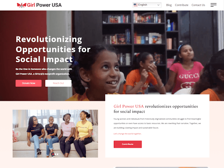 Cover image for Web Design for Girl Power USA