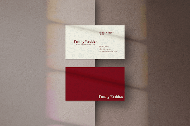 Cover image for Family Fashion Business Card Design