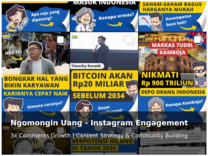 Cover image for Ngomongin Uang - Instagram Engagement