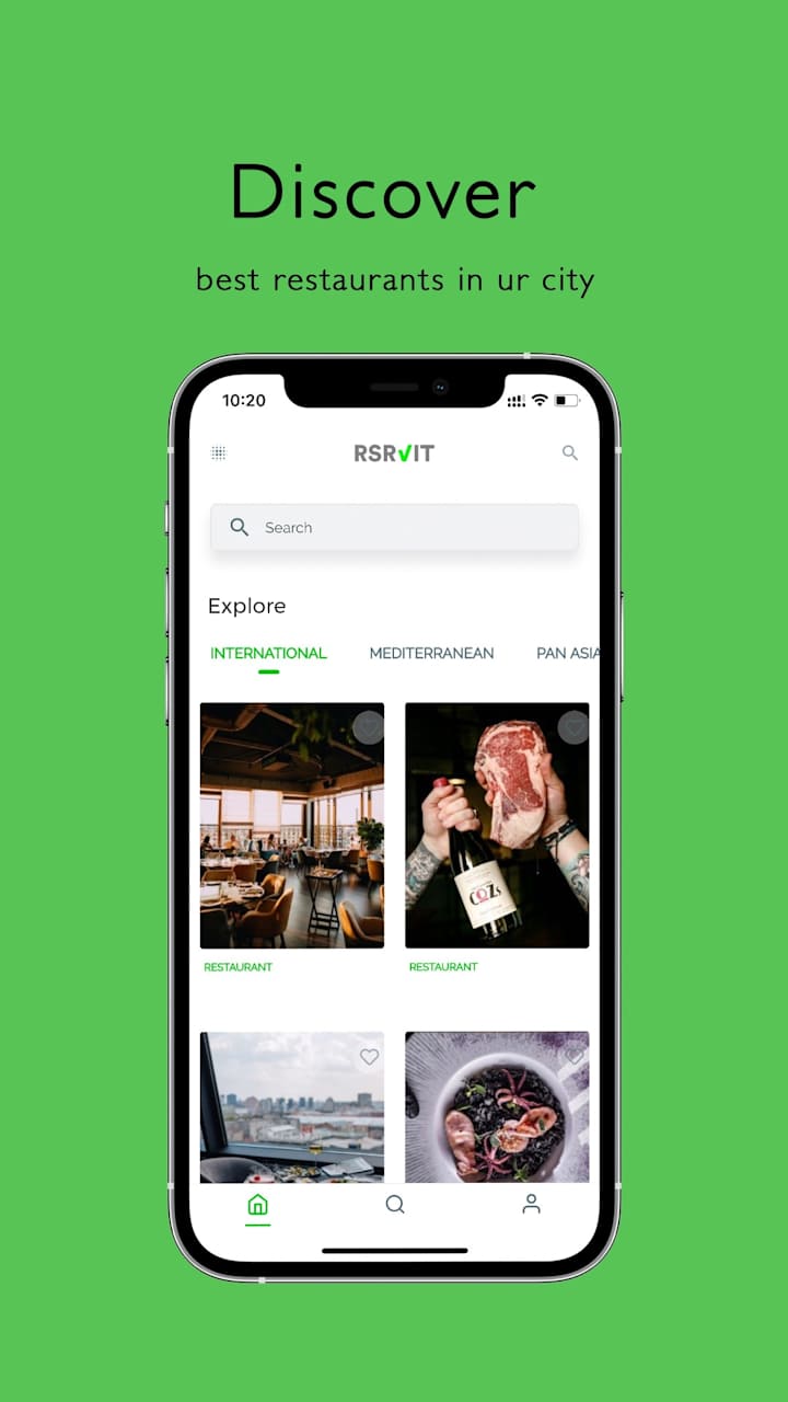 Cover image for RSRVIT, Restaurants reservations