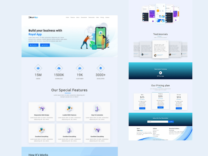 Cover image for App Landing Page Template 