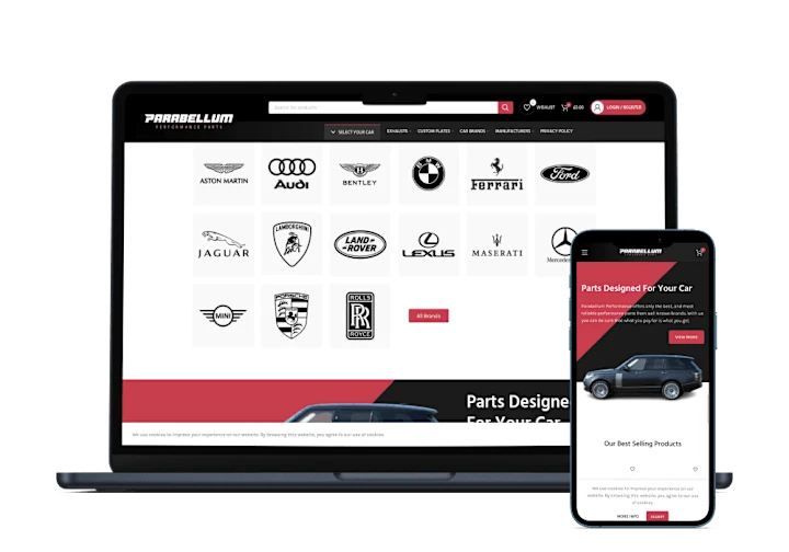 Cover image for Design and development of automotive parts e-commerce store