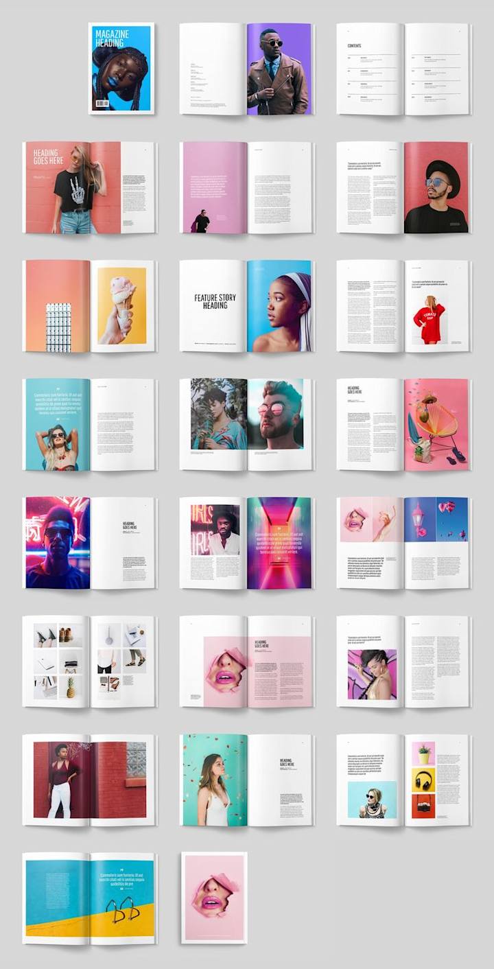 Cover image for Colourful Modern Magazine
