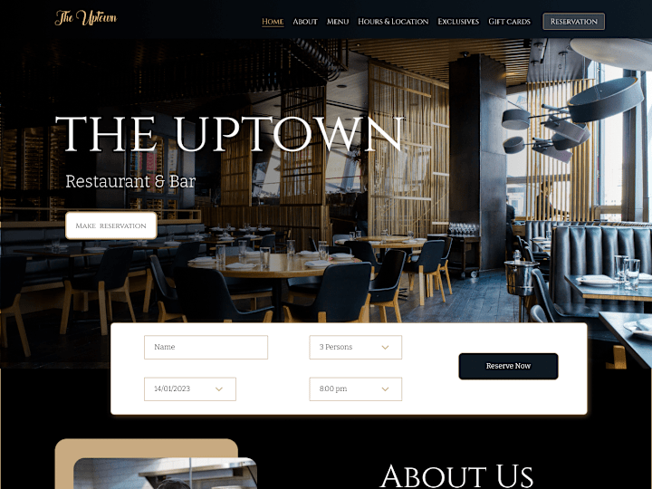 Cover image for UI design and development for Restaurant