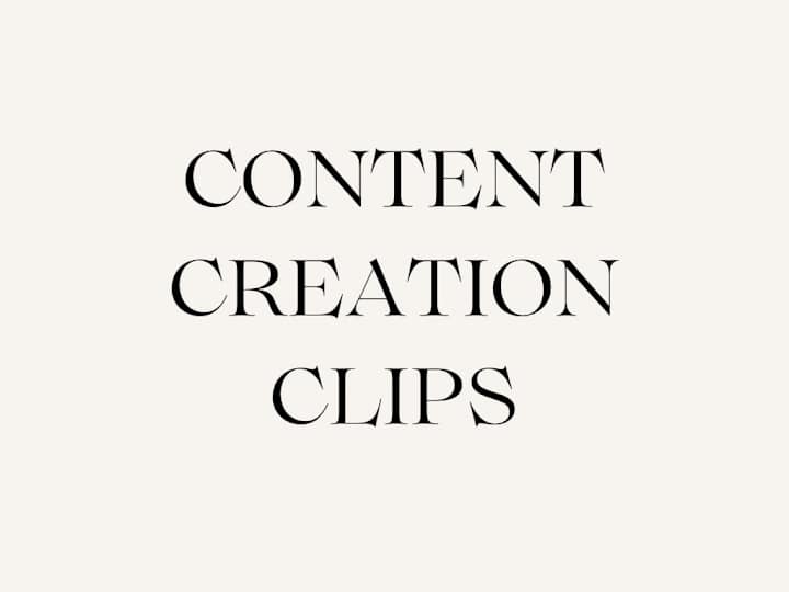 Cover image for Content Creation