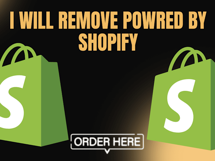 Cover image for I will remove or add powered by shopify