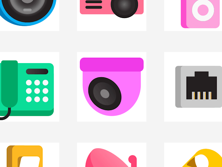 Cover image for Custom icon system design (~100 icons)